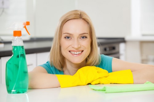 Hands reviewing a compliance checklist for responsible carpet cleaning operations